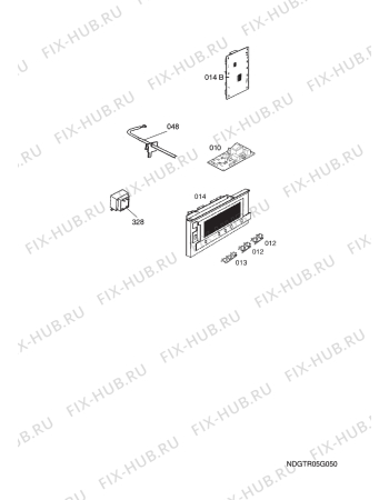 Взрыв-схема плиты (духовки) Electrolux EOC67000X  EU  ENV06 - Схема узла Functional parts