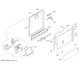 Схема №2 DI260130 с изображением Передняя панель для электропосудомоечной машины Bosch 00674694