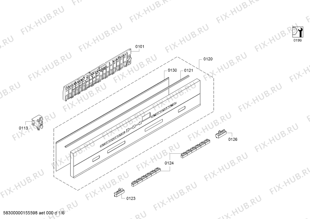 Схема №2 SK78M530EU с изображением Внешняя дверь для посудомойки Siemens 00685266