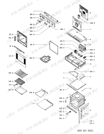 Схема №1 AKP511/BR AKP 511/AV с изображением Переключатель для духового шкафа Whirlpool 481941129007