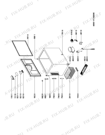 Схема №1 GTE 190 A++ с изображением Вставка для холодильника Whirlpool 481010841614