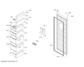 Схема №2 DF1136W3VV, PROFILO с изображением Дверь морозильной камеры для холодильной камеры Bosch 00718459