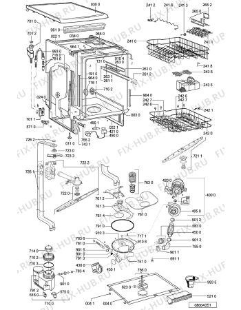 Схема №1 ADP 6830/5 AL с изображением Панель для посудомоечной машины Whirlpool 481245373067