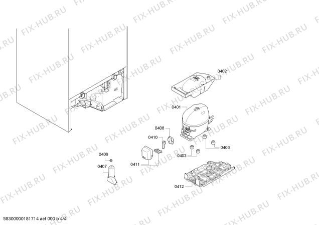 Схема №3 KI2224D30 с изображением Панель для холодильника Bosch 00749719
