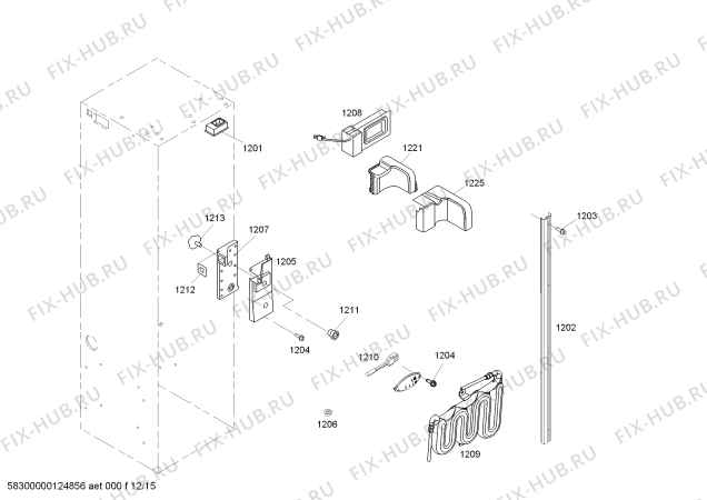 Схема №5 KBUDT4250A 42" SXS REFRIG (SS) DESIGNER HDL с изображением Пенопласт для посудомойки Bosch 00471835