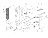Схема №1 KRA165 с изображением Заглушка для холодильной камеры Whirlpool 482000008924
