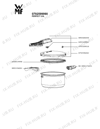 Схема №1 0792599990 с изображением Кастрюля для духовки Seb SS-0892176031