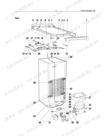 Взрыв-схема холодильника Zanussi ZC280 - Схема узла Electrical equipment 268