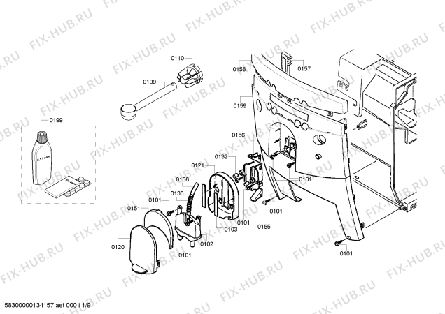 Схема №5 TCA5809 benvenuto classic с изображением Панель для электрокофеварки Bosch 00678921