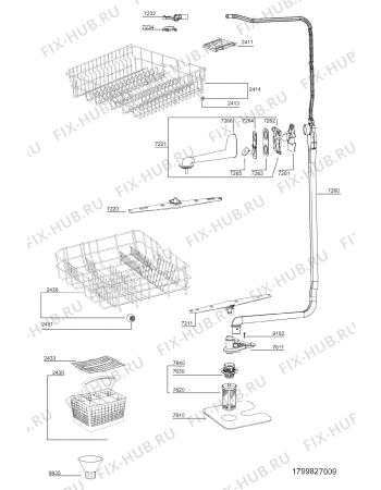 Схема №1 GCIK 6546 IN с изображением Панель для электропосудомоечной машины Whirlpool 481245373615