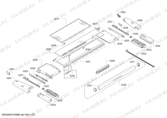 Схема №2 AF210790 Gaggenau с изображением Модуль управления для вентиляции Bosch 12012642