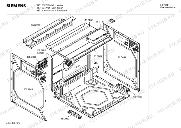 Схема №2 HE15057 с изображением Фронтальное стекло для электропечи Siemens 00219736