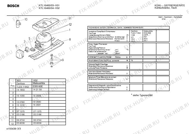 Схема №1 KTL16460 с изображением Планка ручки для холодильной камеры Bosch 00439016