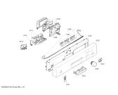 Схема №2 SGU54E08SK с изображением Панель управления для посудомоечной машины Bosch 00673007