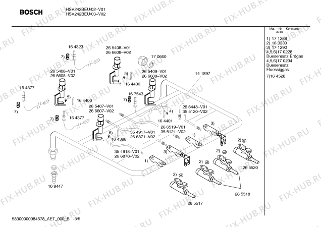 Схема №2 HSV242BEU с изображением Кольцо для электропечи Bosch 00168196