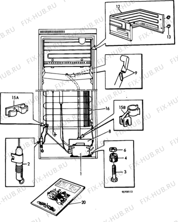 Взрыв-схема холодильника Privileg P3242 - Схема узла C10 Cold, users manual