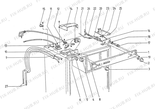 Взрыв-схема холодильника Electrolux RM2211-1 - Схема узла Armature/fitting