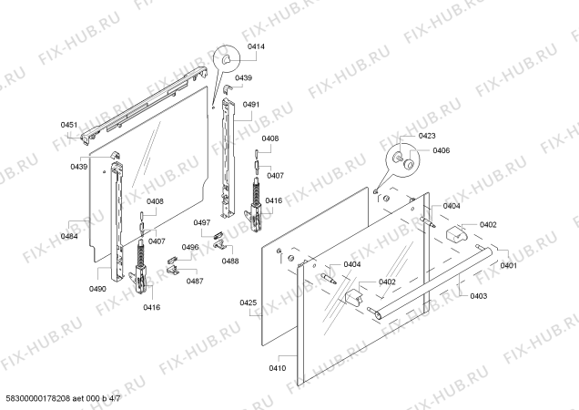 Схема №2 HC748233U с изображением Стеклокерамика для плиты (духовки) Siemens 00712054