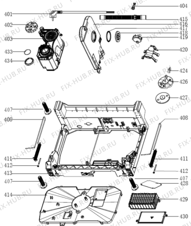 Взрыв-схема посудомоечной машины Gorenje GU63315X (498232, E5-Gorenje9#-BI) - Схема узла 04