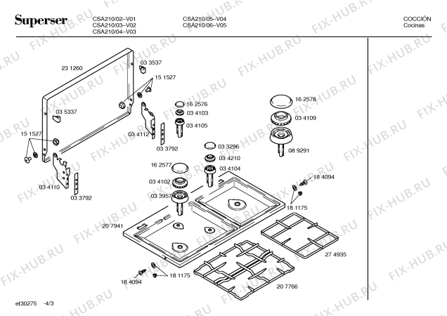 Схема №3 CSA210 с изображением Панель для духового шкафа Bosch 00288671