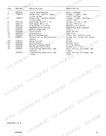 Схема №3 IK530027F с изображением Информации о запчасти для холодильника Bosch 00320347