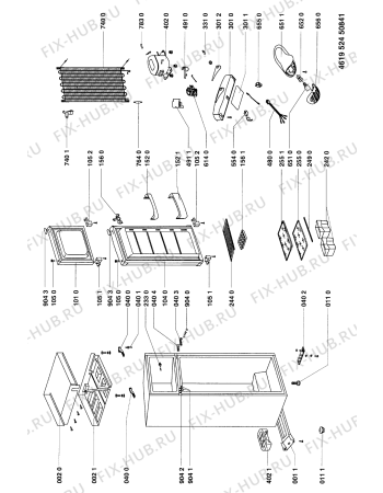 Схема №1 CZN 250 A с изображением Сенсорная панель для холодильной камеры Whirlpool 481246469072