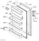 Схема №1 S32500KSS1 с изображением Дверь для холодильника Aeg 2064576131