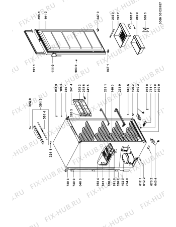 Схема №1 595/938 GKEA 245 OPTIMA с изображением Элемент корпуса для холодильника Whirlpool 481245228497