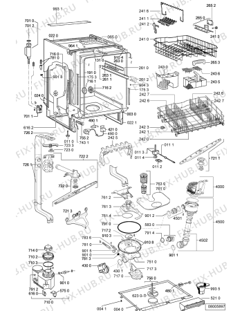 Схема №1 ADP 7990 WH с изображением Микромодуль для посудомойки Whirlpool 481221838685