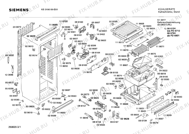 Схема №2 KS319000 с изображением Поднос для холодильника Siemens 00118690