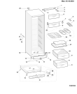 Схема №1 UPA302XSEU1 (F028831) с изображением Часть корпуса для холодильной камеры Indesit C00110315