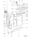 Схема №1 GSI 6559 E BR с изображением Панель для посудомойки Whirlpool 481245371567