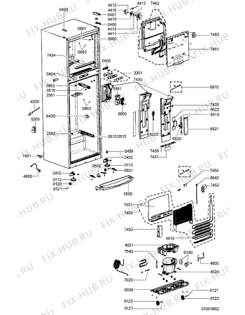 Схема №2 ARC 4120 с изображением Панель управления для холодильной камеры Whirlpool 481246469231