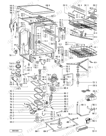 Схема №1 GSF 7397 TW-WS с изображением Панель для посудомоечной машины Whirlpool 481245370903