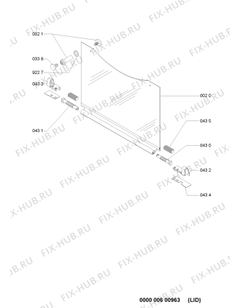 Схема №1 AKM393IX4 (F091848) с изображением Наставление для плиты (духовки) Indesit C00362321