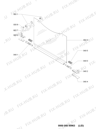 Схема №1 AKM393IX4 (F091848) с изображением Инструкция по эксплуатации для плиты (духовки) Indesit C00362320