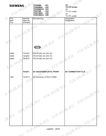 Схема №15 FD201M6A с изображением Модуль для жк-телевизора Siemens 00759738