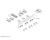 Схема №1 HS121200V с изображением Панель управления для духового шкафа Siemens 00437244