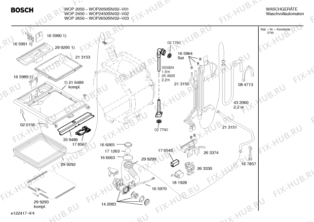 Схема №2 WOP2450SN WOP2450 с изображением Панель управления для стиралки Bosch 00433991