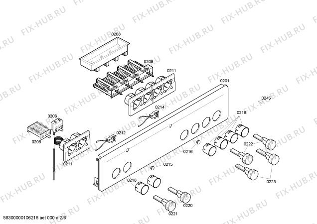 Схема №5 CH23810 с изображением Ручка переключателя для духового шкафа Bosch 00426632