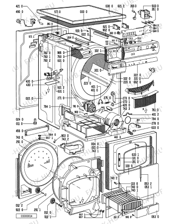 Схема №1 TRK 3630-WS TRK 3630/WS-EU с изображением Нагревательный элемент для электросушки Whirlpool 481225938164