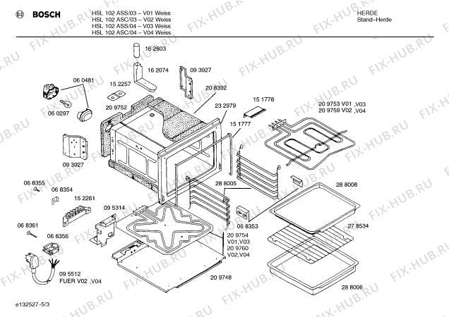 Схема №4 HSN102ASC с изображением Варочная панель для плиты (духовки) Bosch 00095511