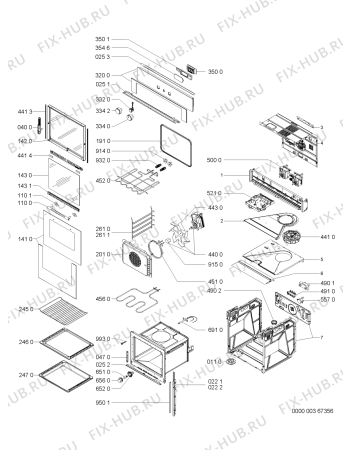 Схема №1 BLZE 6100/IN с изображением Панель для электропечи Whirlpool 481245249819