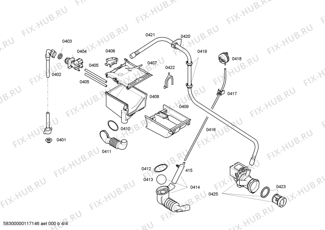 Схема №3 4TS851A с изображением Крышка для стиралки Bosch 00476810