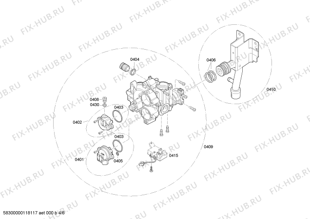 Схема №4 RDT1107 с изображением Панель для водонагревателя Bosch 00496200