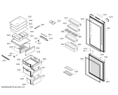 Схема №1 KGN39JB3AR Bosch с изображением Дверь морозильной камеры для холодильной камеры Bosch 00776865