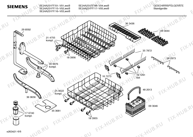 Схема №4 SE24A231FF с изображением Панель управления для посудомойки Siemens 00433714