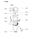 Схема №1 810060 с изображением Крышка для кофеварки (кофемашины) Tefal SS-987540