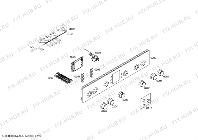 Схема №4 HGV74W355A с изображением Ручка выбора температуры для духового шкафа Bosch 00621071