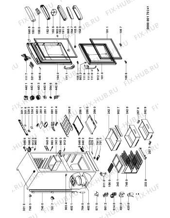 Схема №1 ARC 6650 с изображением Сенсорная панель для холодильной камеры Whirlpool 481245228532